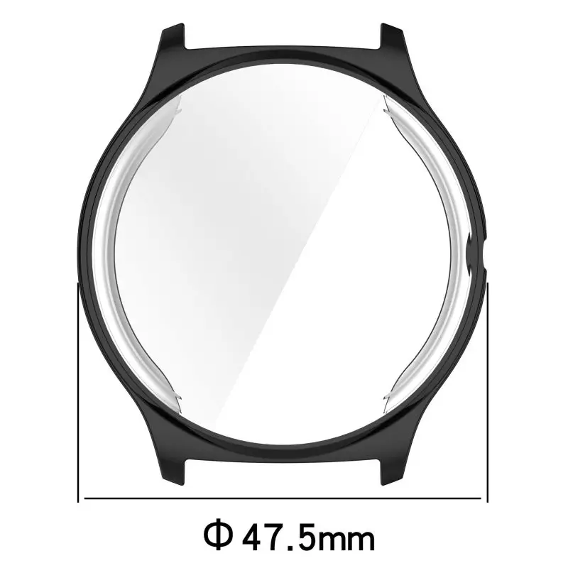 Haylou Solar Lite (R001) 용 도금 TPU 케이스 스마트 시계 스트랩 전체 범퍼 커버 실리콘 보호기 액세서리 SolarLite
