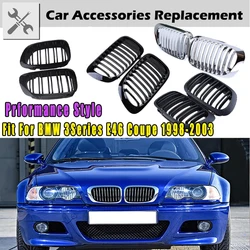 Rhyming Front Kidney Grill Grille Glossy Black Matte Black Car Accessories Fit For BMW 3 Series E46 Coupe 2Door 1998-2001