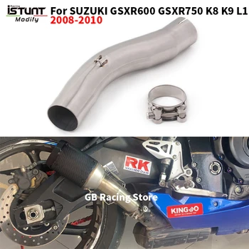 Slip On For SUZUKI GSXR 600 750 GSXR600 GSXR750 K8 K9 L1 2008 2009 2010 Motorcycle Exhaust Escape Moto 50.8mm Middle Link Pipe