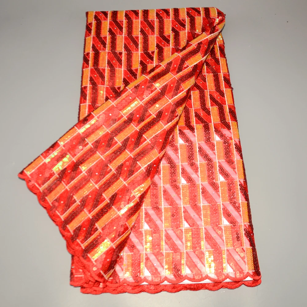 

Popular Sequin Lace Fabric 2022 Latest French Tulle Lace Fabric with Sequins African Organza Lace Fabrics for Wedding Dress