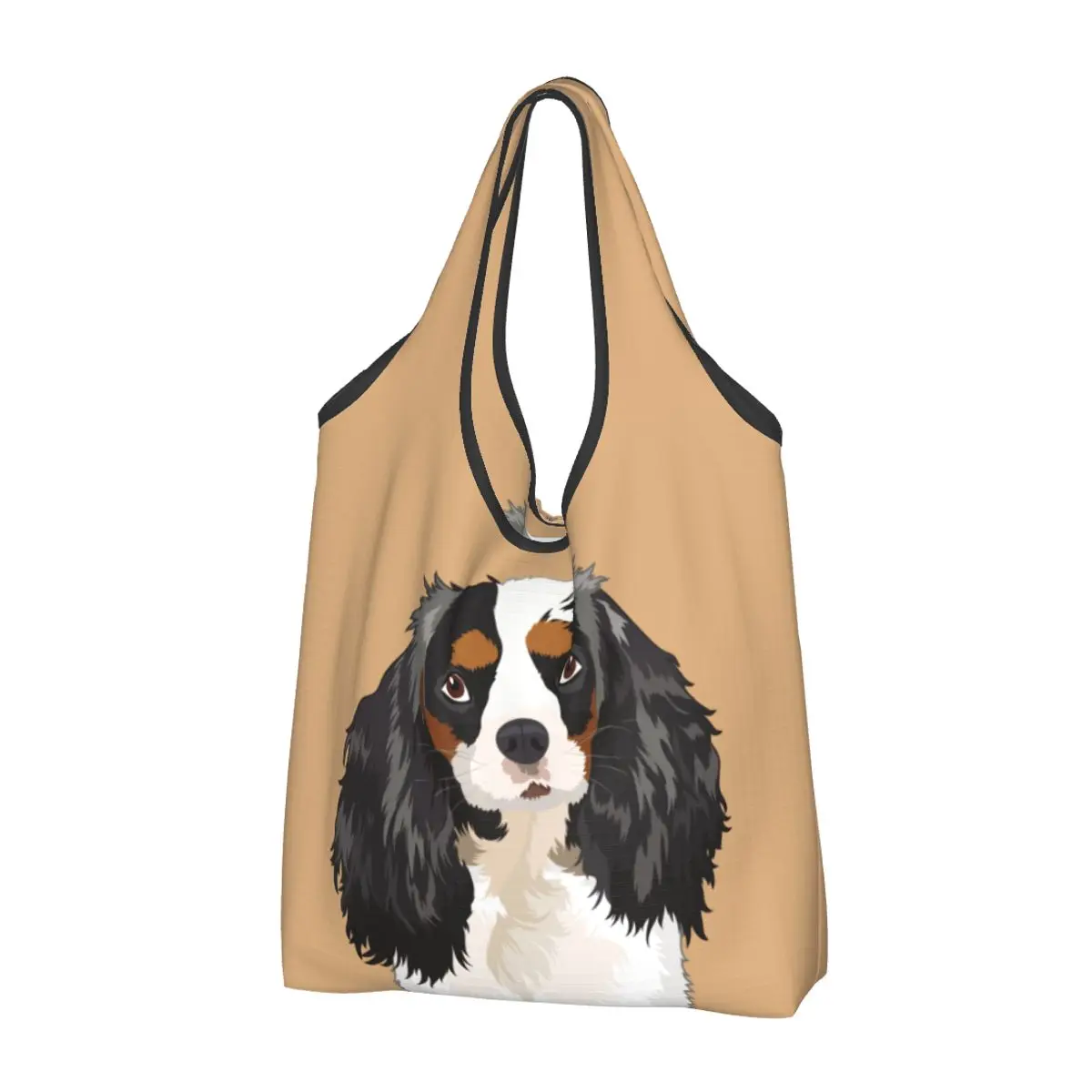 

Dog Animal Reusable Shopping Grocery Bags Foldable 50LB Weight Capacity Eco Bag Eco-Friendly Washable