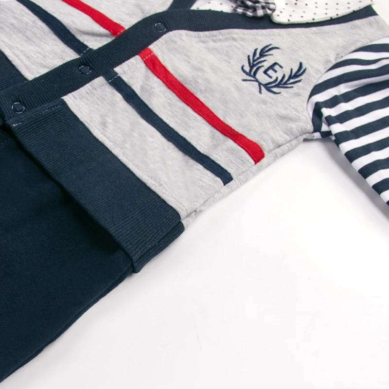 bow tie gentleman style long sleeve cotton Baby fashion clothes for autumn/spring baby boys rompers