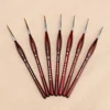 7Pcs Paint Brush Set Professional Sable Hair Art Nail Painting Drawing Pen 2