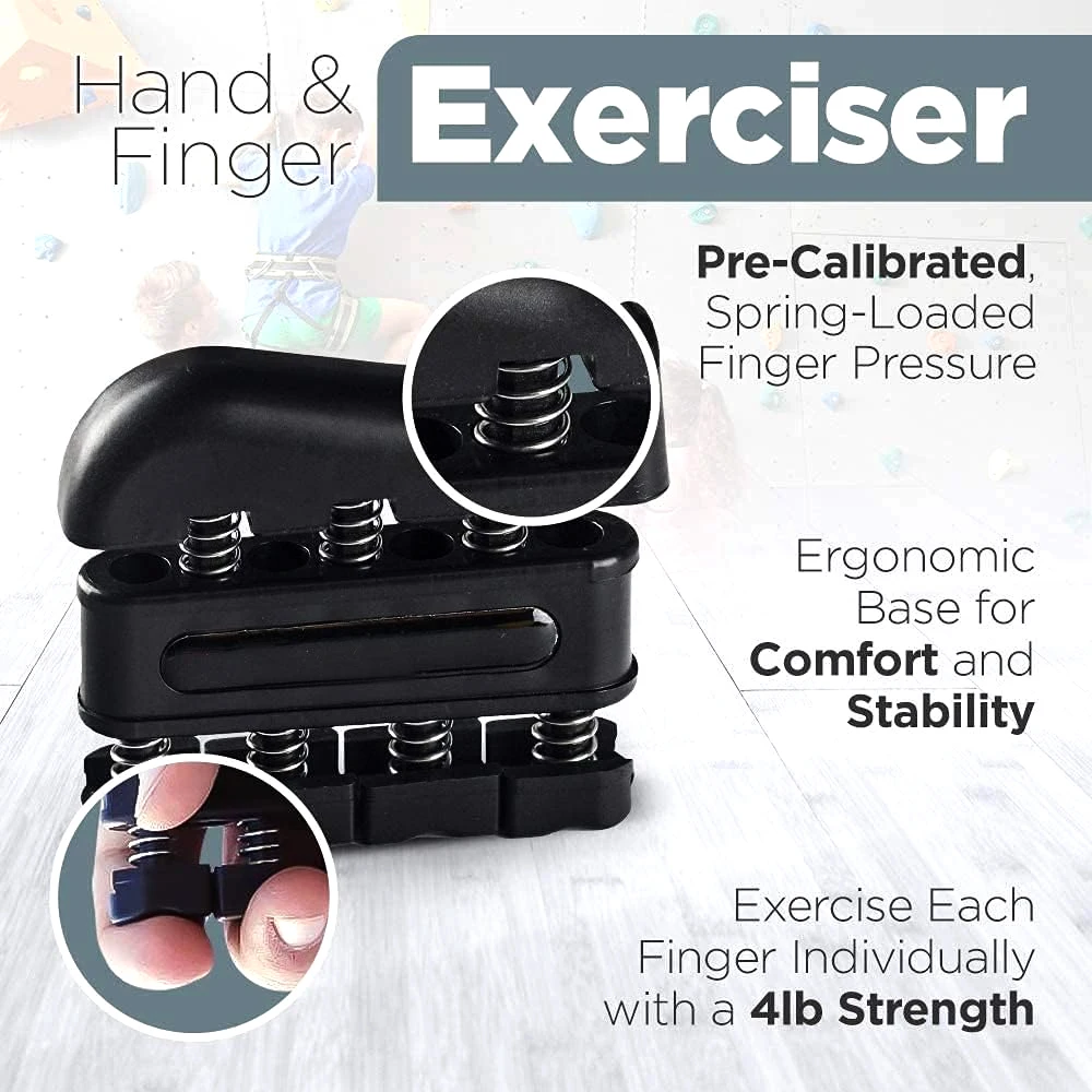 Hand Exerciser Finger Exerciser Hand Grip Strengthener Spring Loaded Finger Piston System Isolate Exercise Each Finger AliExpress