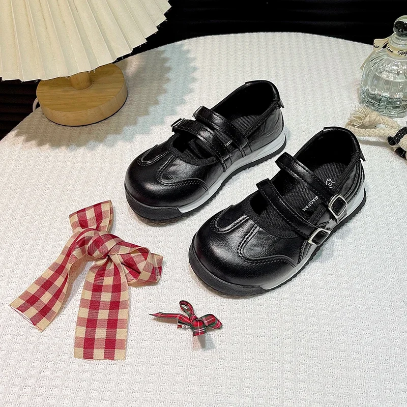 Children Tennis Shoes Princess Detachable Bows 2025 Autumn New Kids Casual Shoes Soft Bottom Girls Sports Shoes Non-slip Trendy