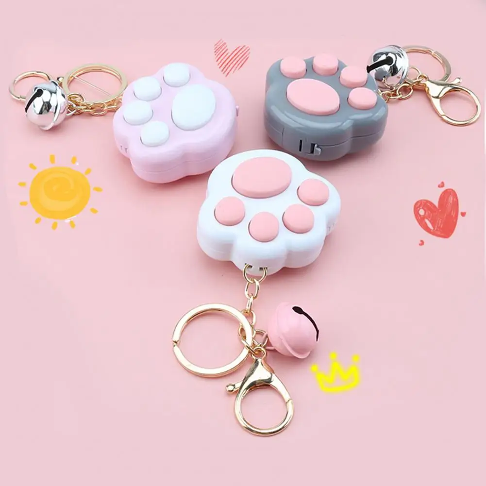 Kawaii Fidget Toys Mini Cat Paw Game Keychain Led Electronic Memory Games for Kids Adults Anxiety Stress Relief Toys Juguetes