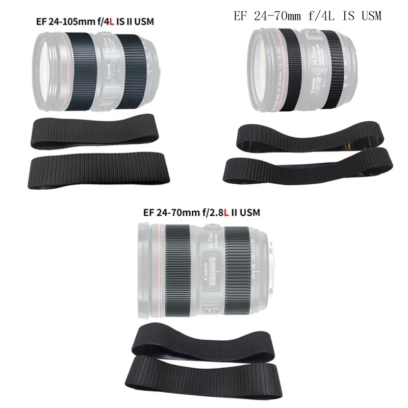 

LENS Genuine Zoom + Focus Grip Rubber Ring For Canon EF 24-105mm f/4L IS / IS II / 24-70mm f/2.8L II USM Repair Part