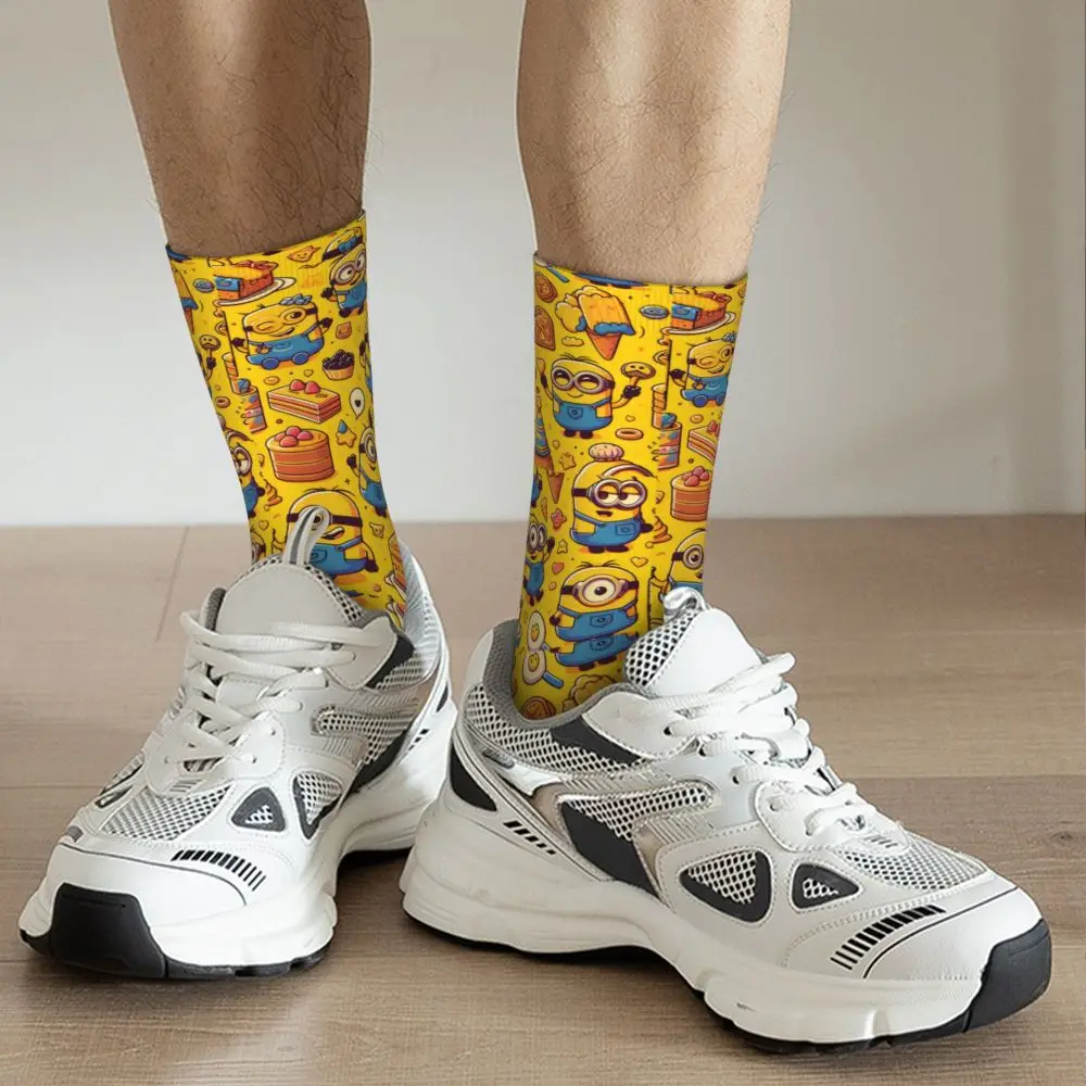 Custom Cool Print M- Minions Cartoon Socks for Women Men Stretchy Summer Autumn Winter M- Minions Bananas Crew Socks 169 Sff336ca622f34f2d9fdc6cfb566232ceL