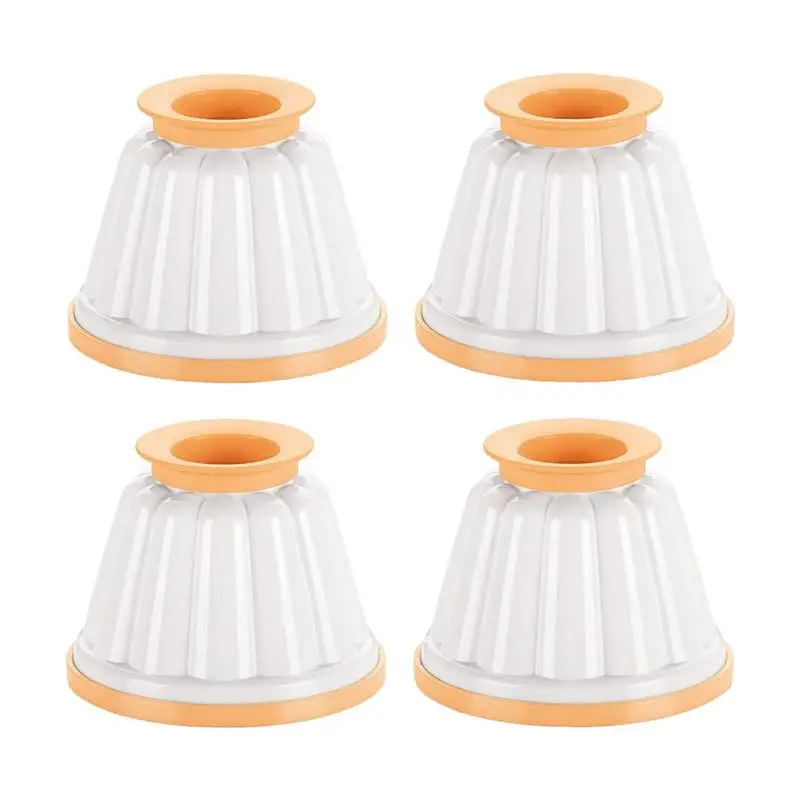 Set Di 4 Stampi Per Crema Pasticcera Stampo Per Crema Crema Stampo Affidabile Per Caramello Con Coperchio A Forma Casuale Stampo Per Gelatina Di Frutt