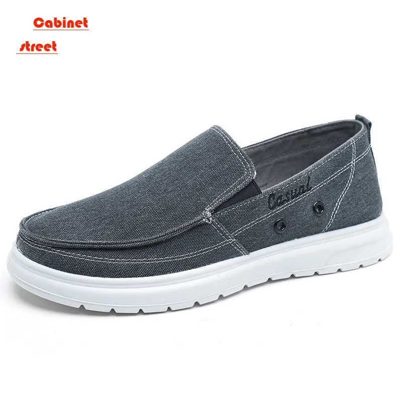 

Oversized Men's Shoes 45 Size 48 Size Men's Board Shoes Slip-on Casual Canvas Shoes Light Soft Soled Father Shoes Driving Shoes