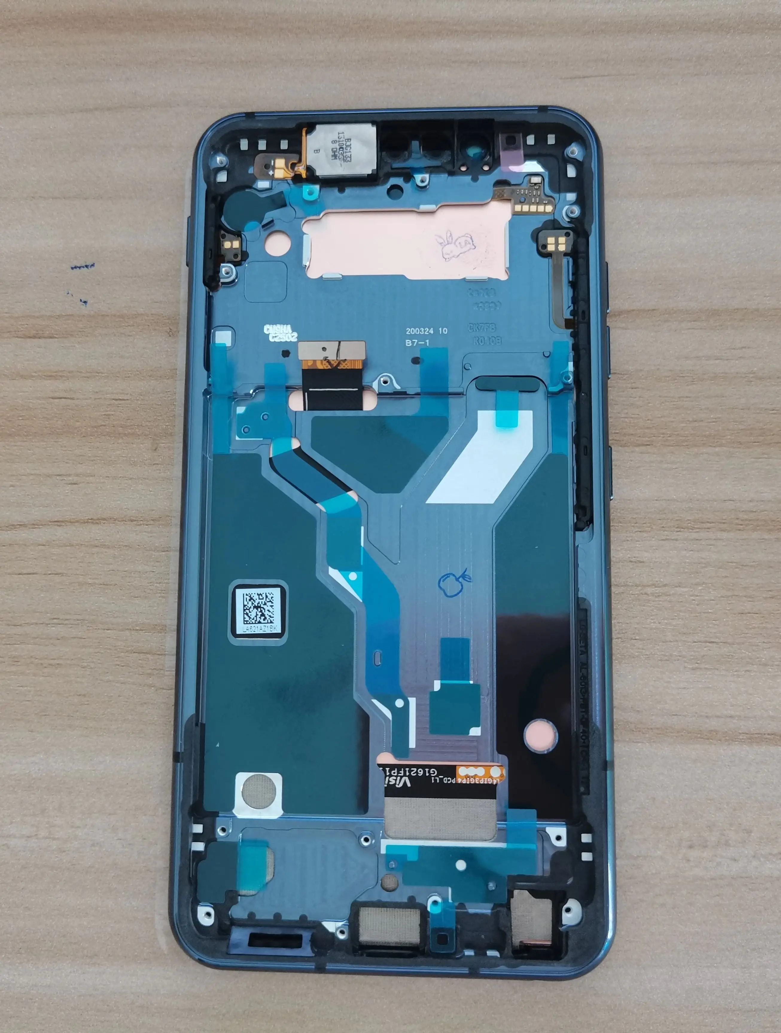 Écran Complet + Tactile LG G8s (LMG810EAW) - Amoled Noir - Neuf