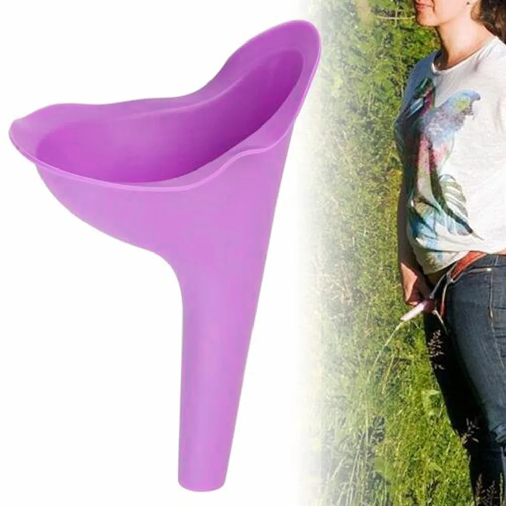 Woman Standing Piss Portable Toilet Urinal Camping Tent Travel Toilet  Female Urinal Female Pee Funnel Emergency Silicone Urinals