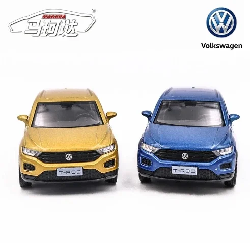 1:36 VOLKSWAGEN T-ROC SUV Alloy Model Toy Car 11.6cm Diecast Pull Back Metal Collection Children Toys Gift 2