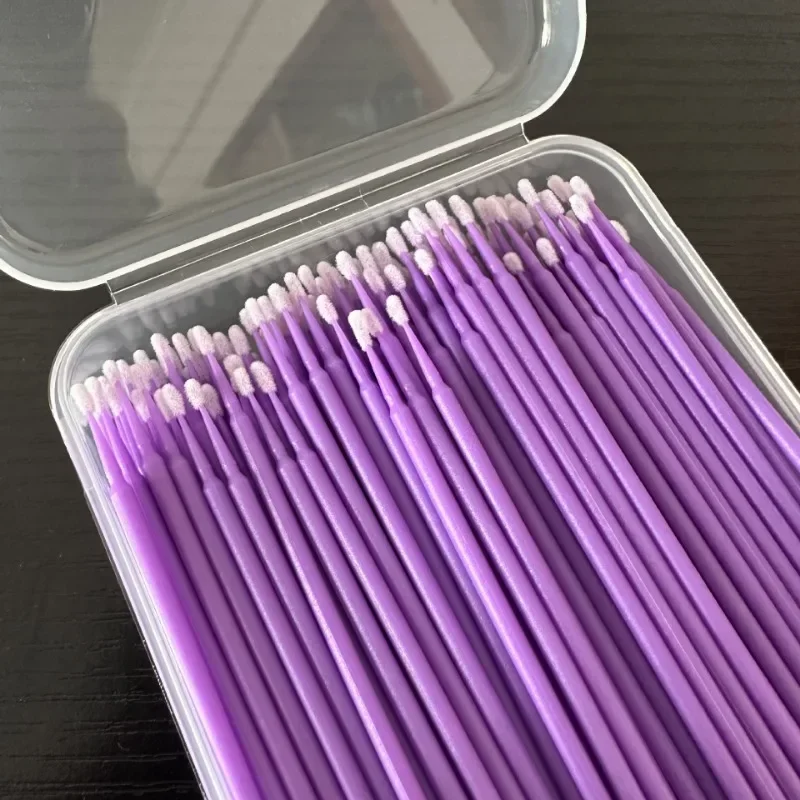 100pcs Disposable Nanometre Cotton Swab Portable Small Head Cotton Swab Multifunction Cleaning Cotton Swab Beauty Makeup Tool 6
