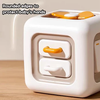 Multi-Purpose Montessori Baby Toys Early Learning Toys 6-In-1Cube Cognitive Toys Toddler Travel Toys Learning Educational Toys 5