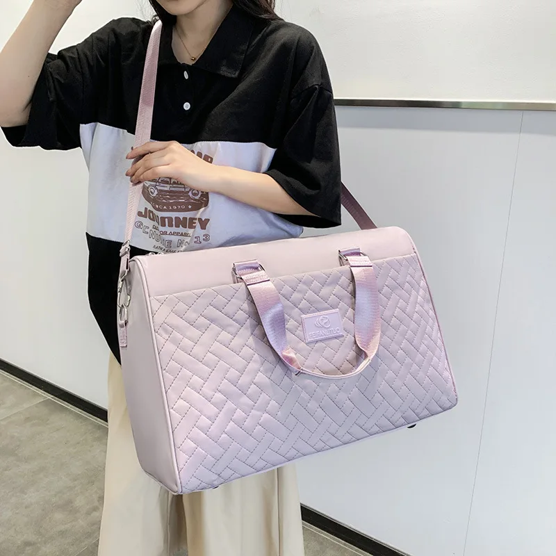 2024 new women Trendy For Short Distance Travel Durable Oxford Cloth Men's And Women's Diagonal Handbag Capacity Bag