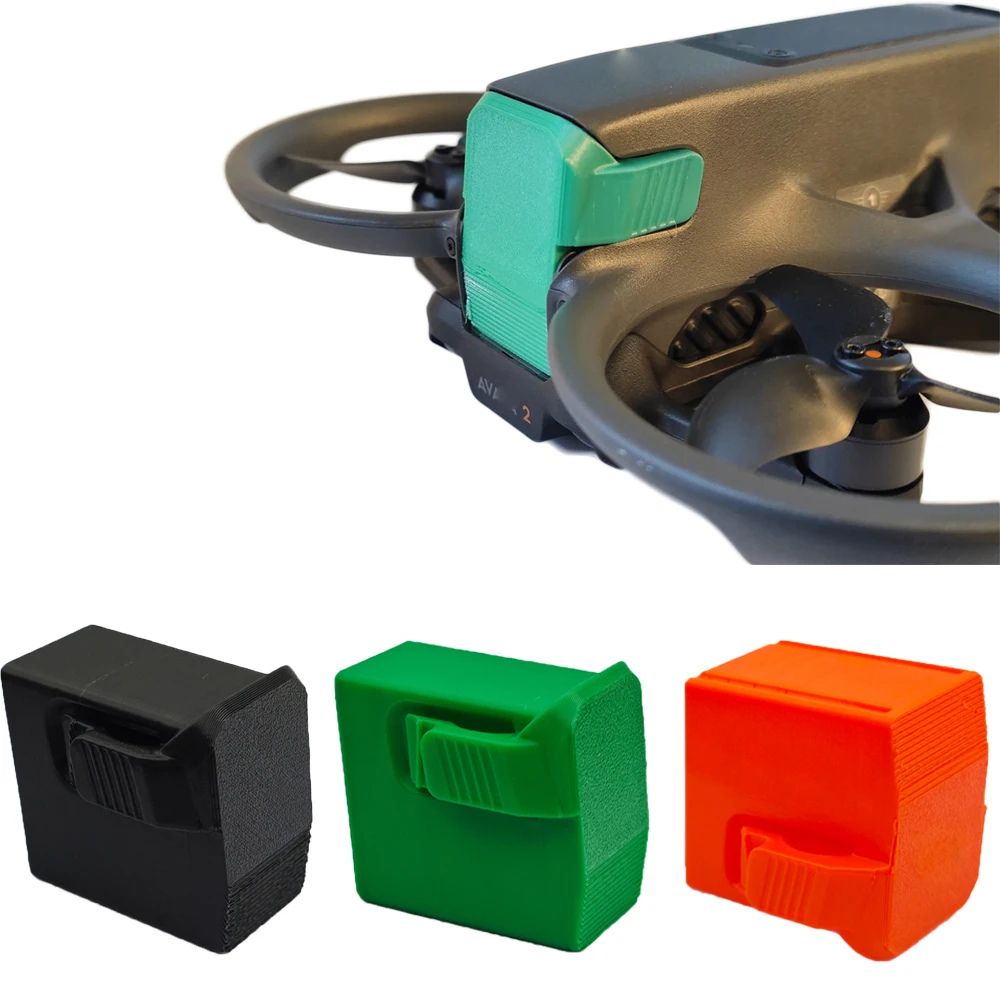 Couvercle batterie DJI Avata 2 - Protection anti-poussière (Noir/Orange/Vert)