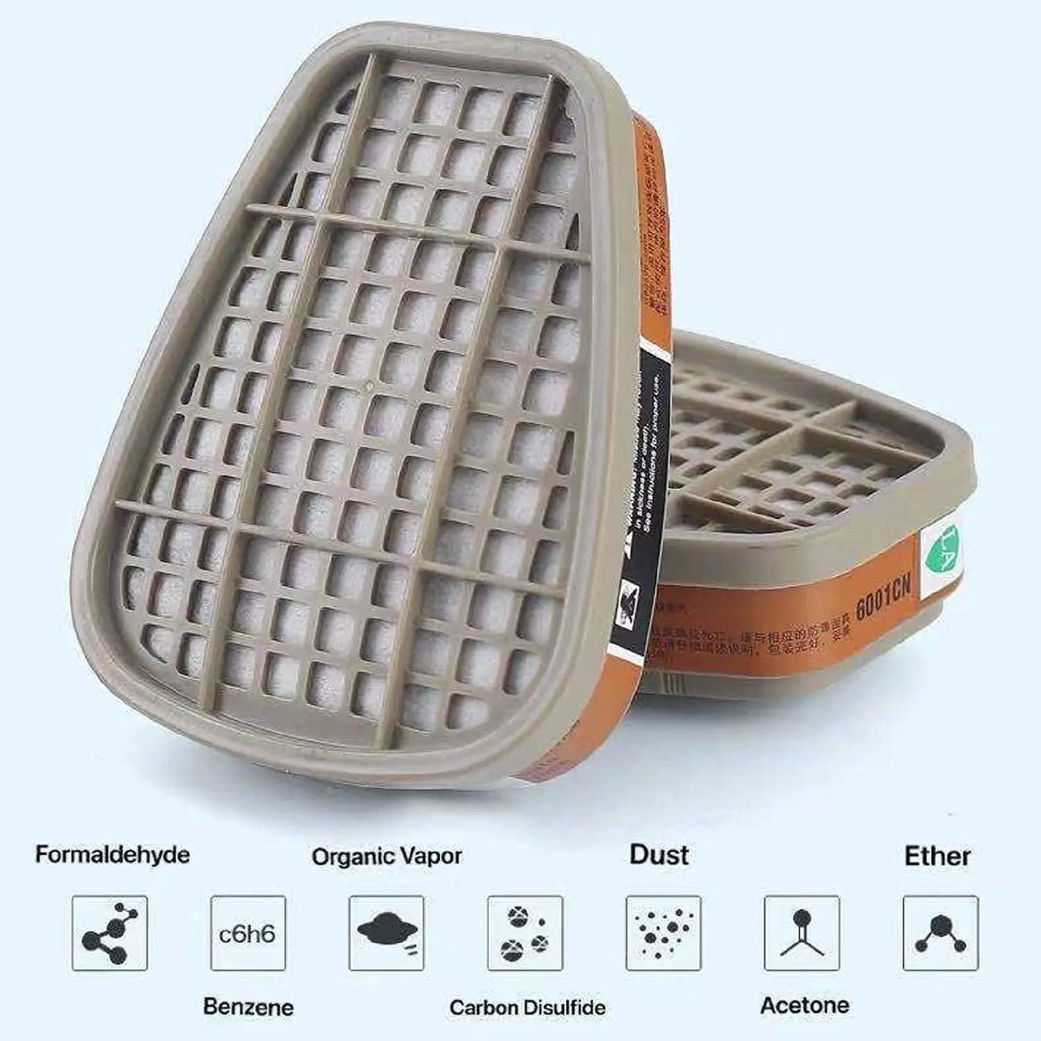 Kit Filtres 6001 5N11 pour Demi Masque Respiratoire - Lot 2 à 16 Pièces