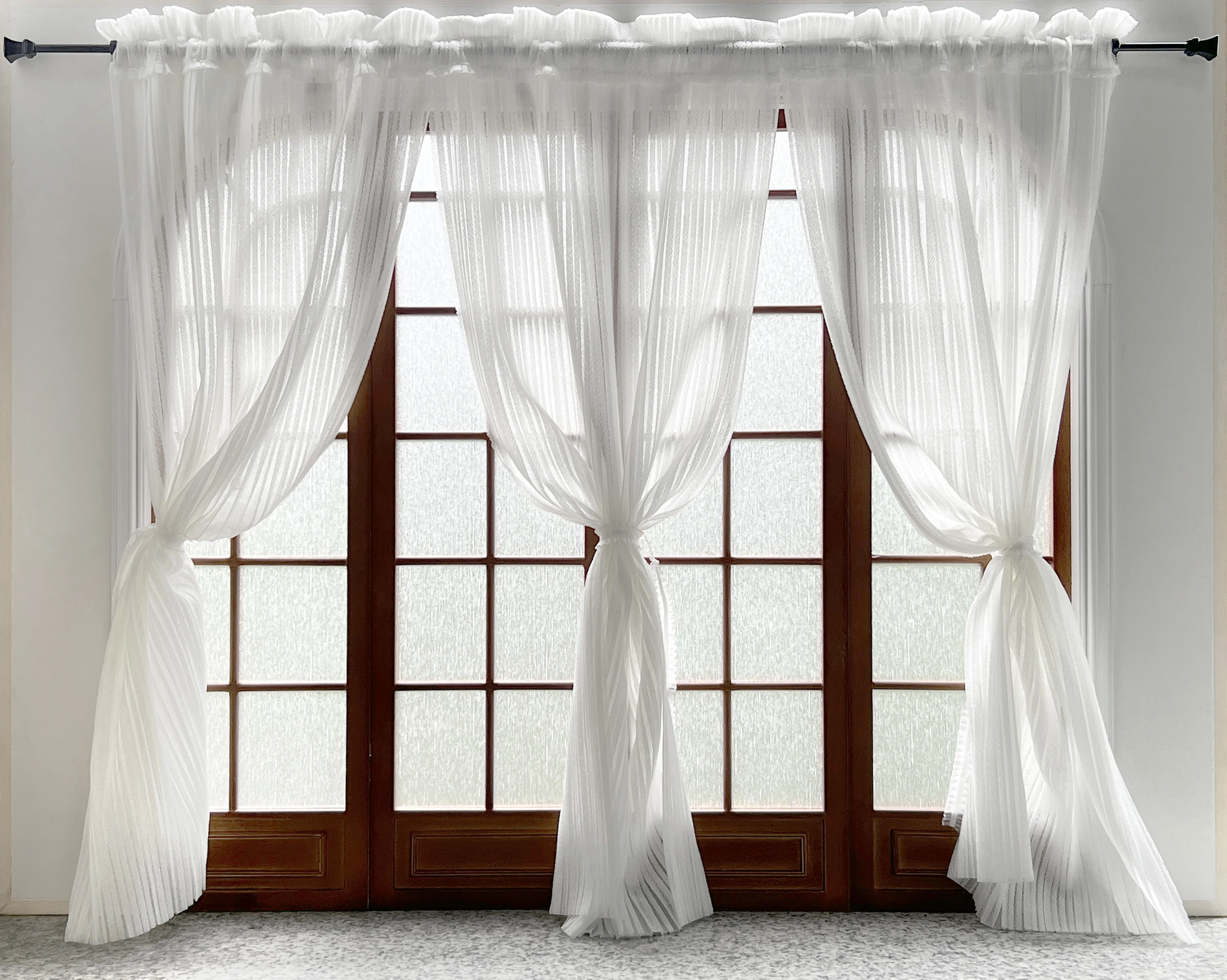 1/6 doll house model furniture accessories mini model DIY lace curtain/floor curtain/semi-curtain 3