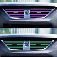 10 PCS Car Air Conditioner Outlet Decorative Soft Strip Accessories Auto Interior Grille Decorative Strip Universal U-shaped 2