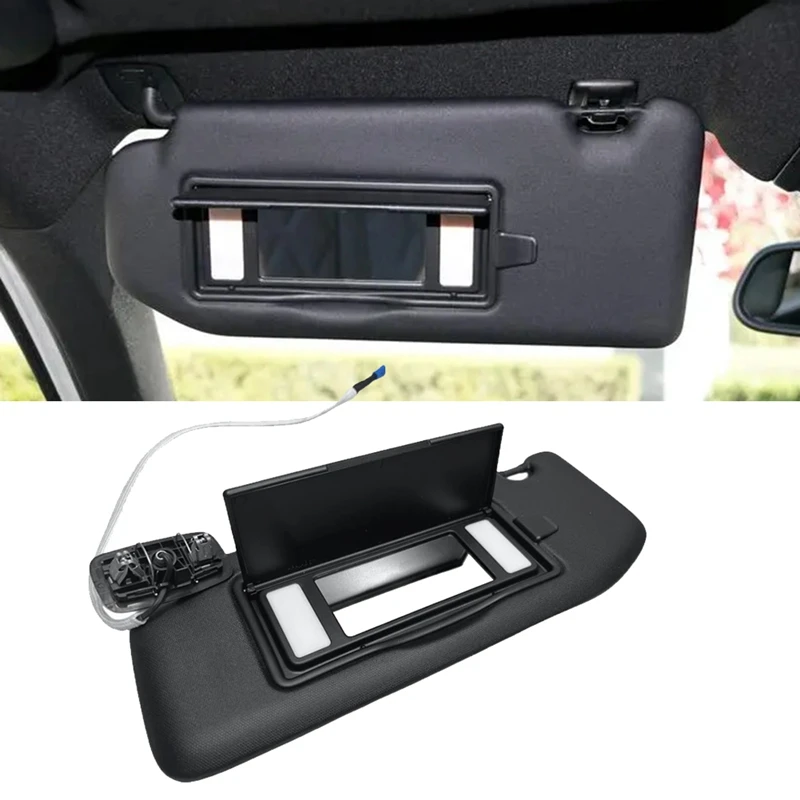 

Car Sun Visor Panel With Makeup Mirror Light 98160196ZD 98284442ZD For Peugeot 3008 P84E 5008 P87 Sunshade
