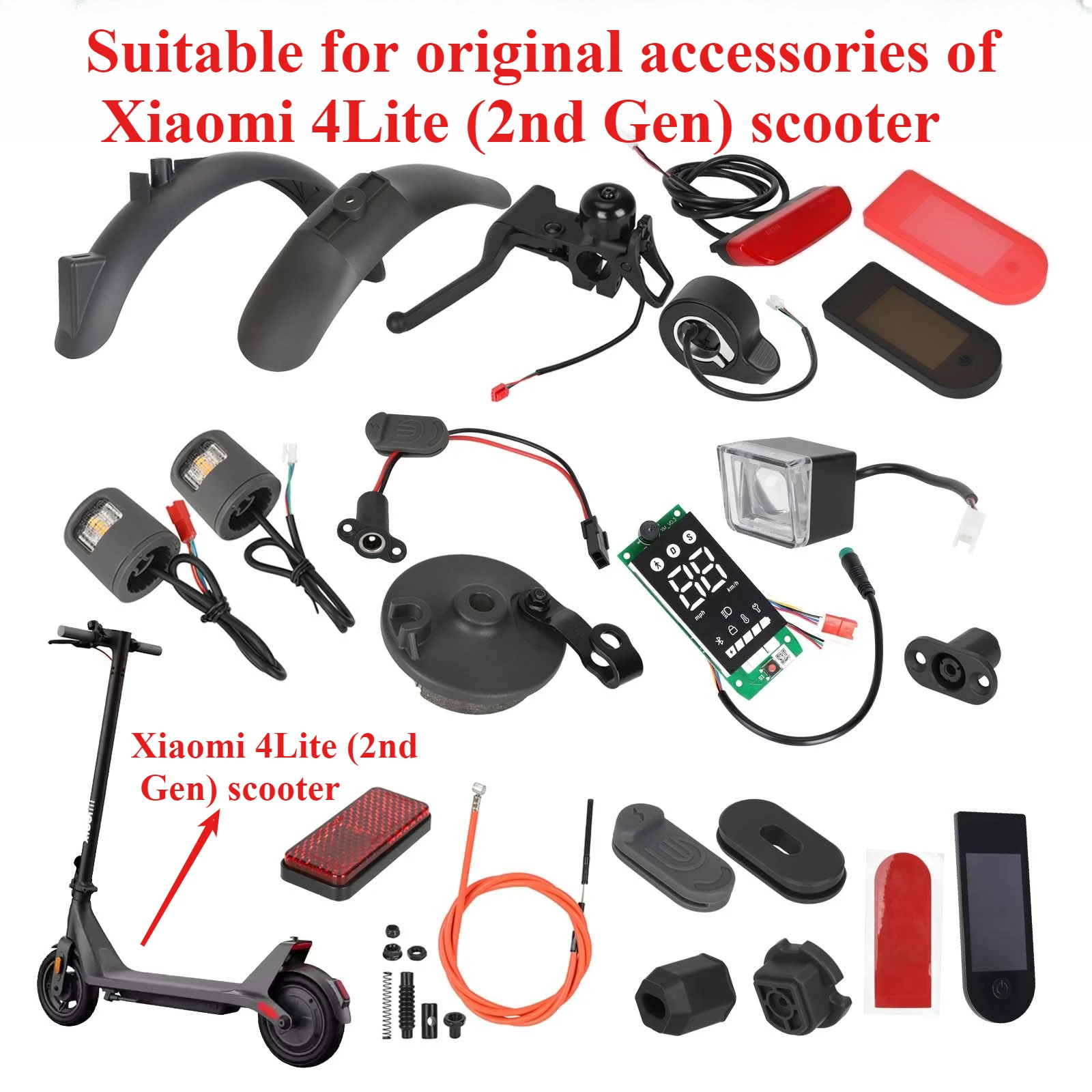Garde-boue avant pour Trottinette Électrique Xiaomi Mi4 Lite 1st Generation