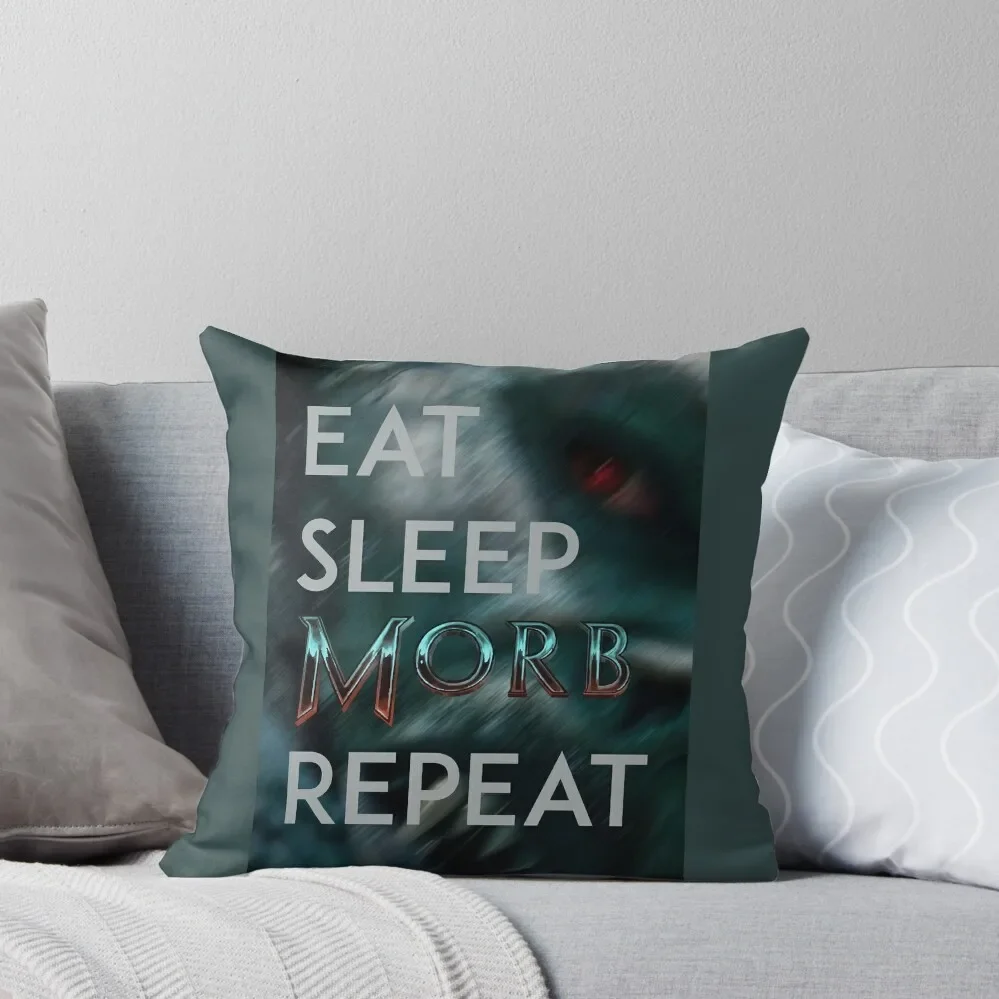 

Morbius - Eat Sleep Morb Repeat Throw Pillow