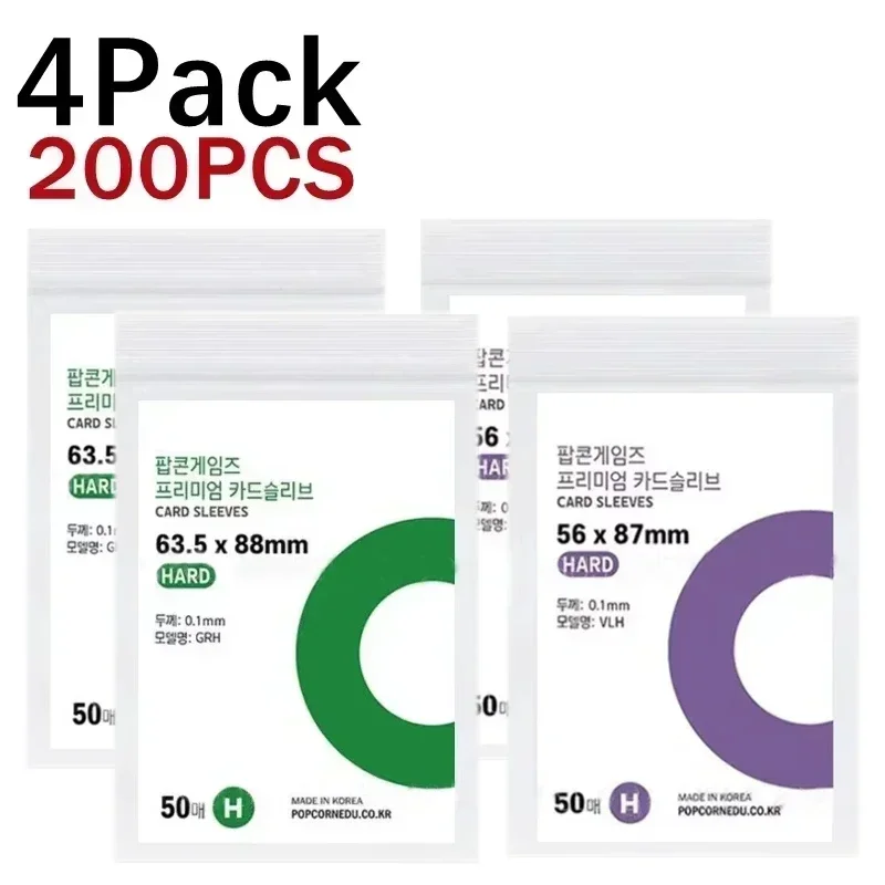 Clear Waterproof Photo Card Protective Sleeves, 1-500Pcs, for Album and Game Card Storage, 56x87mm