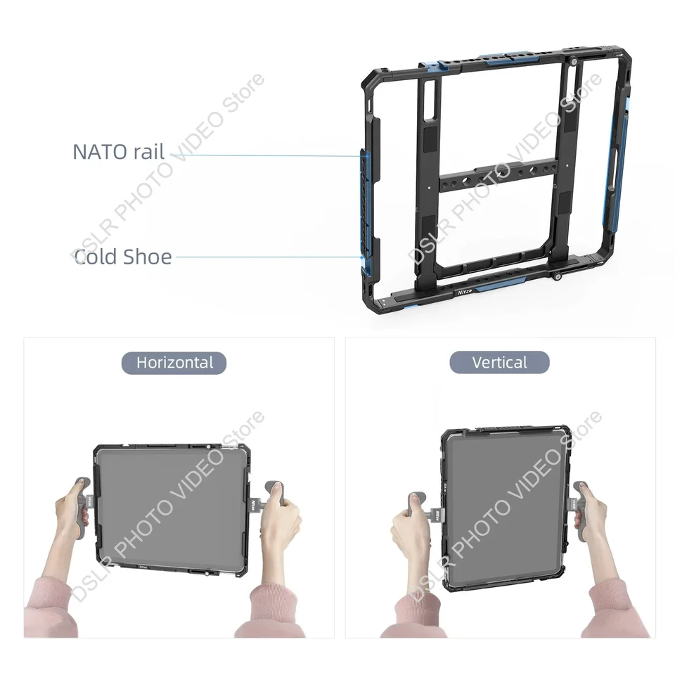 Nitze 11.5-13 Inch ipad Cage Expansion Parts Aluminum Alloy