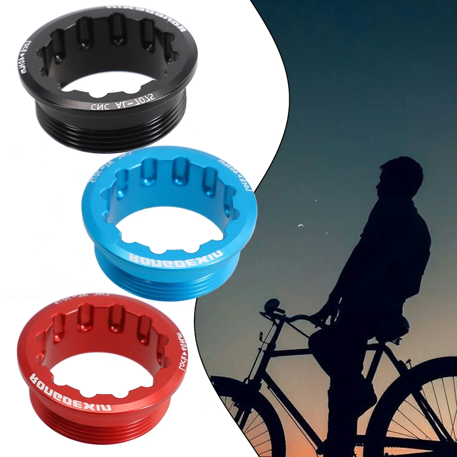 Bicycle Freewheel Lockring Cover Hub Body For Shimano M6100 M7100 8100 1pc bicycle parts bike freewheel