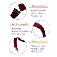 5 pièces/ensemble cheveux longs raides dans les Extensions pince synthétique dans les Extensions de cheveux pour les femmes Halloween fête de noël Cosplay 6