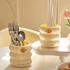 Cute Cartoon Round Pencil Holder Office Desk Pen Pot Cup Case Container Organiser Durable Pencil Case 3