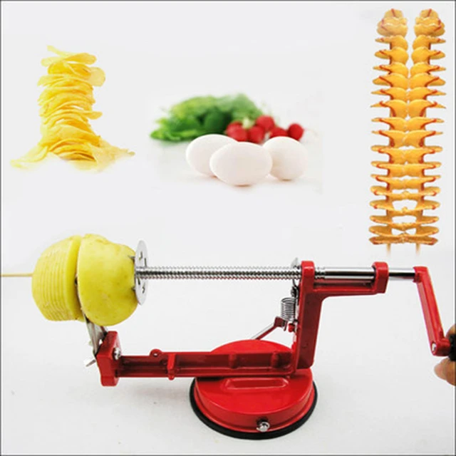 Spiral Potato Slicer Cutting Machine - French Fry Cutter 