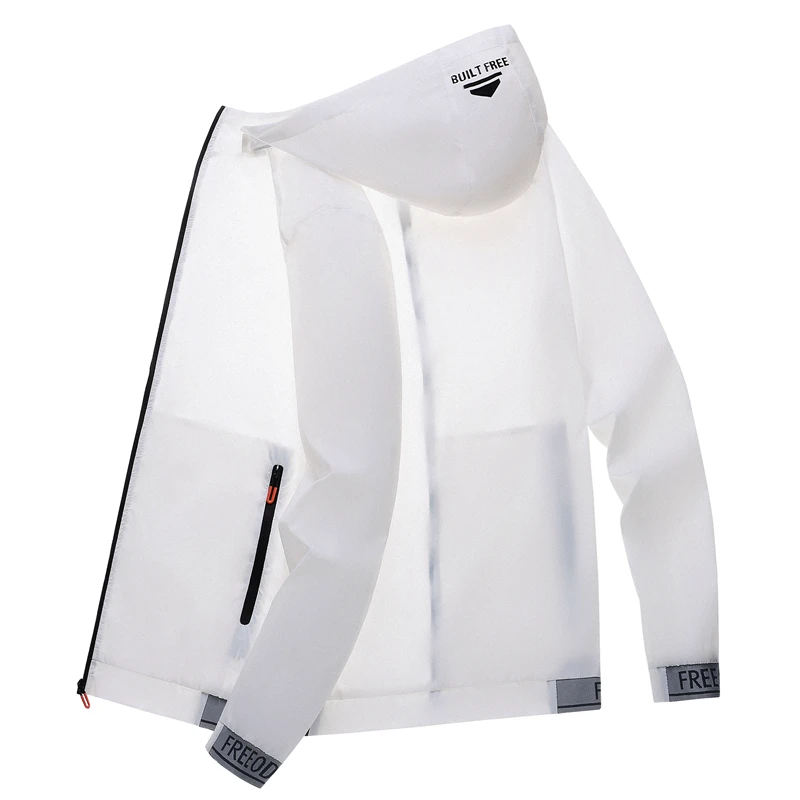 Outdoor Jackets Cooling Jackets Summer detachable hooded sun protection suit cool and breathable sports windbreaker outdoor skin suit fishing sun protect