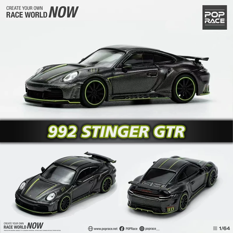 Pop Race 1:64 Topcar 992 Stinger Gtr Carbon Diecast Diorama Collezione Di Modelli Di Auto In Miniatura Carros Toys