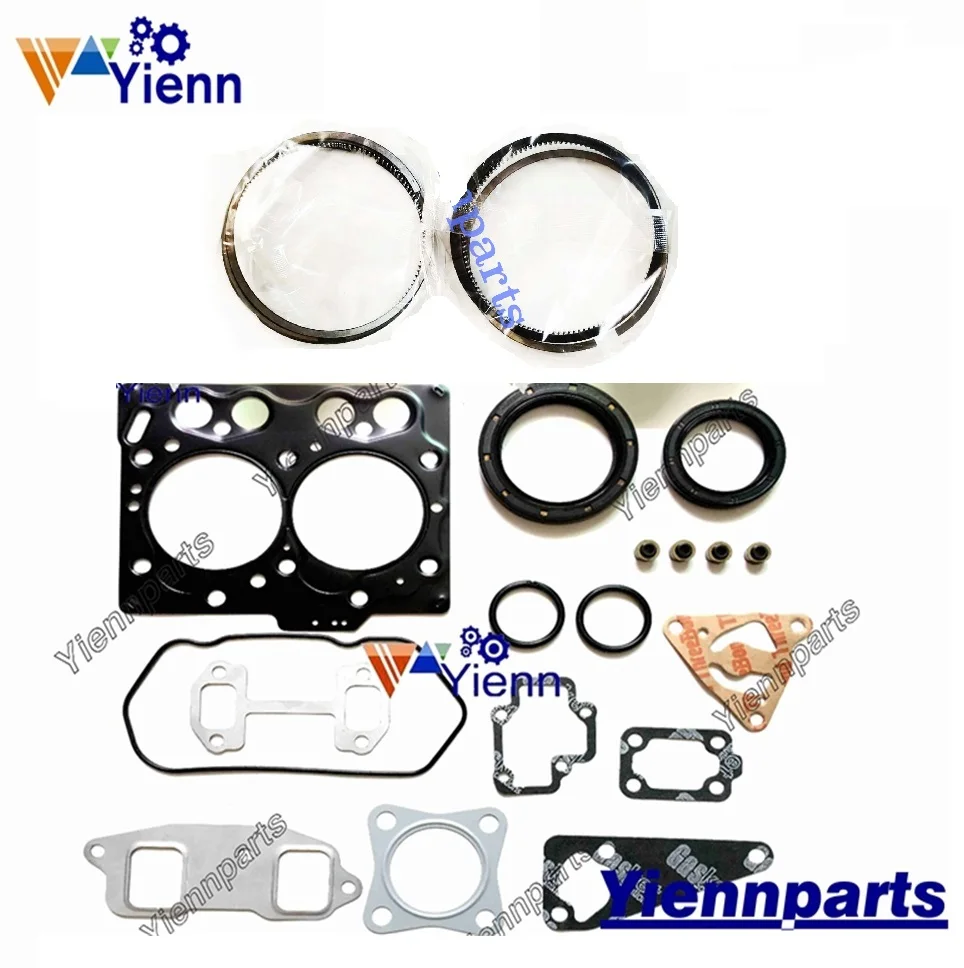 

2D70E 2D70E-5K Overhaul Full Gasket Kit With Piston Ring For Komatsu Loader Excavator PC10UU-3 PC09-1 Tractor Engine Spare Parts