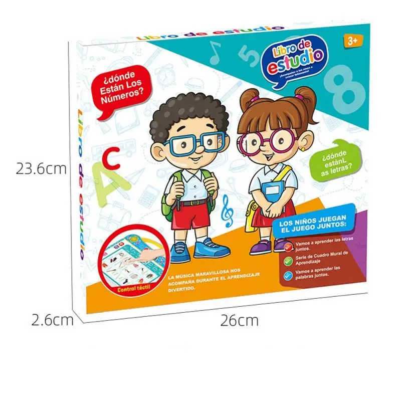 ABC Sound Book For Children English Spanish Letters & Words Learning Toys For 3 Year Old Girls Boys Fun Educational Toys 3