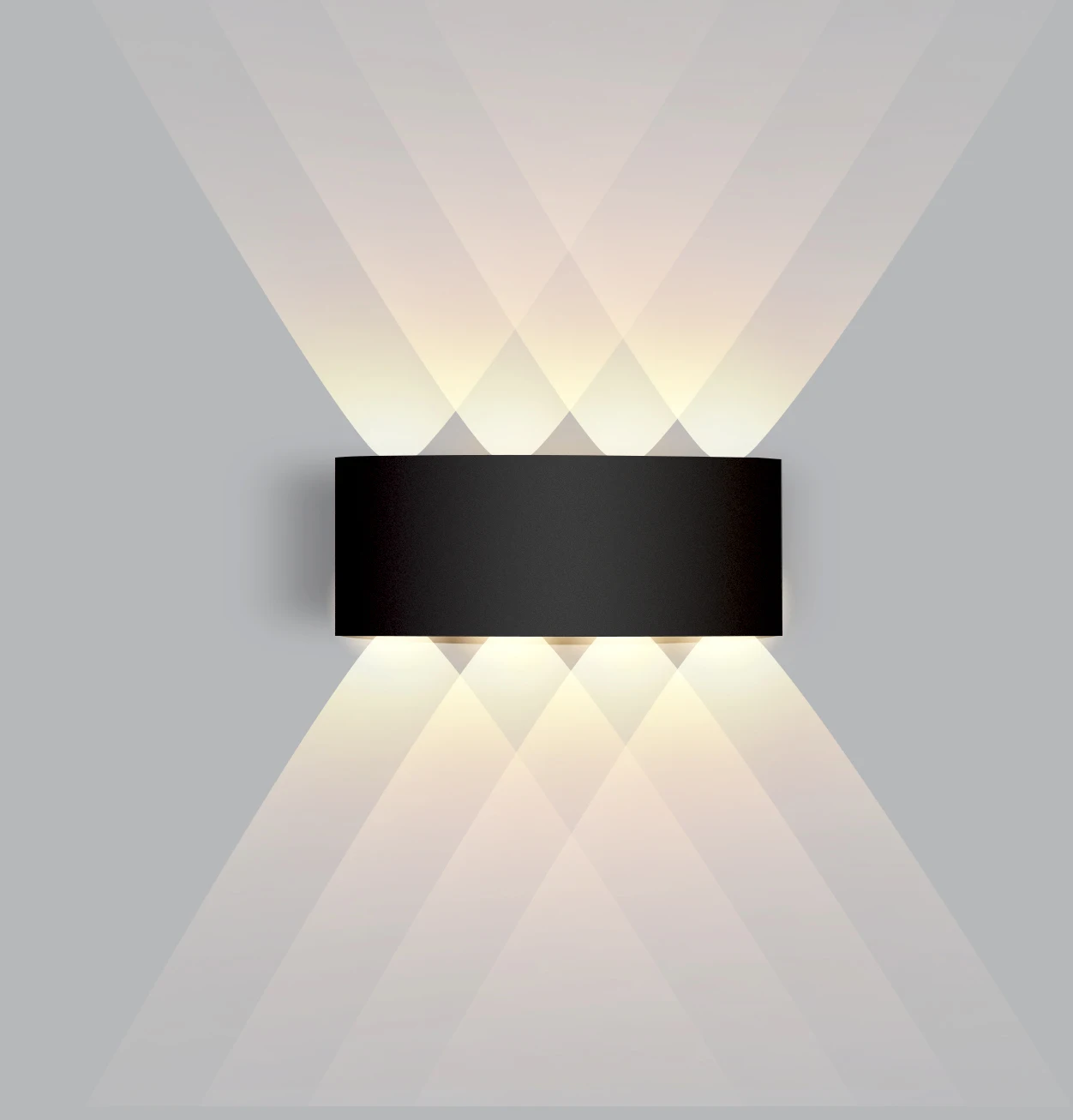 

10PCS/Lot LED Wall Light IP65 Waterproof Outdoor Garden Aluminum IP20 ABS Indoor Fashion Lamp For Living Room