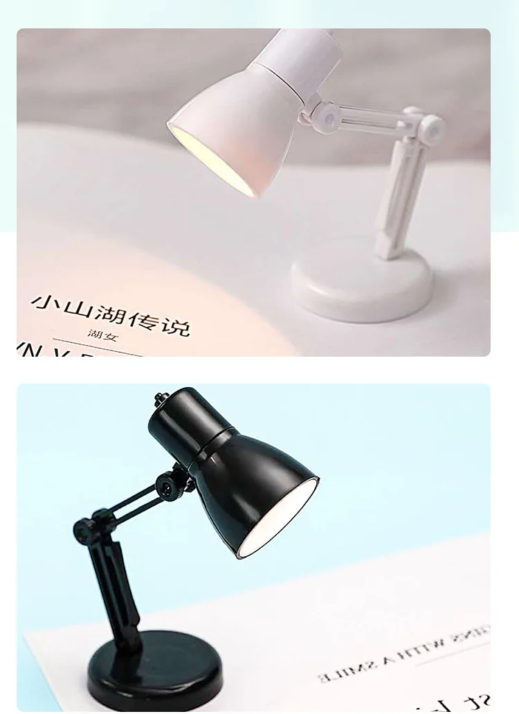 Description Picture 4 of itemLED Mini Warm Color Eye Protection Table Lamp Foldable Creative Small Book Lamp Multi-angle Adjustable Study Small Desk Lamp