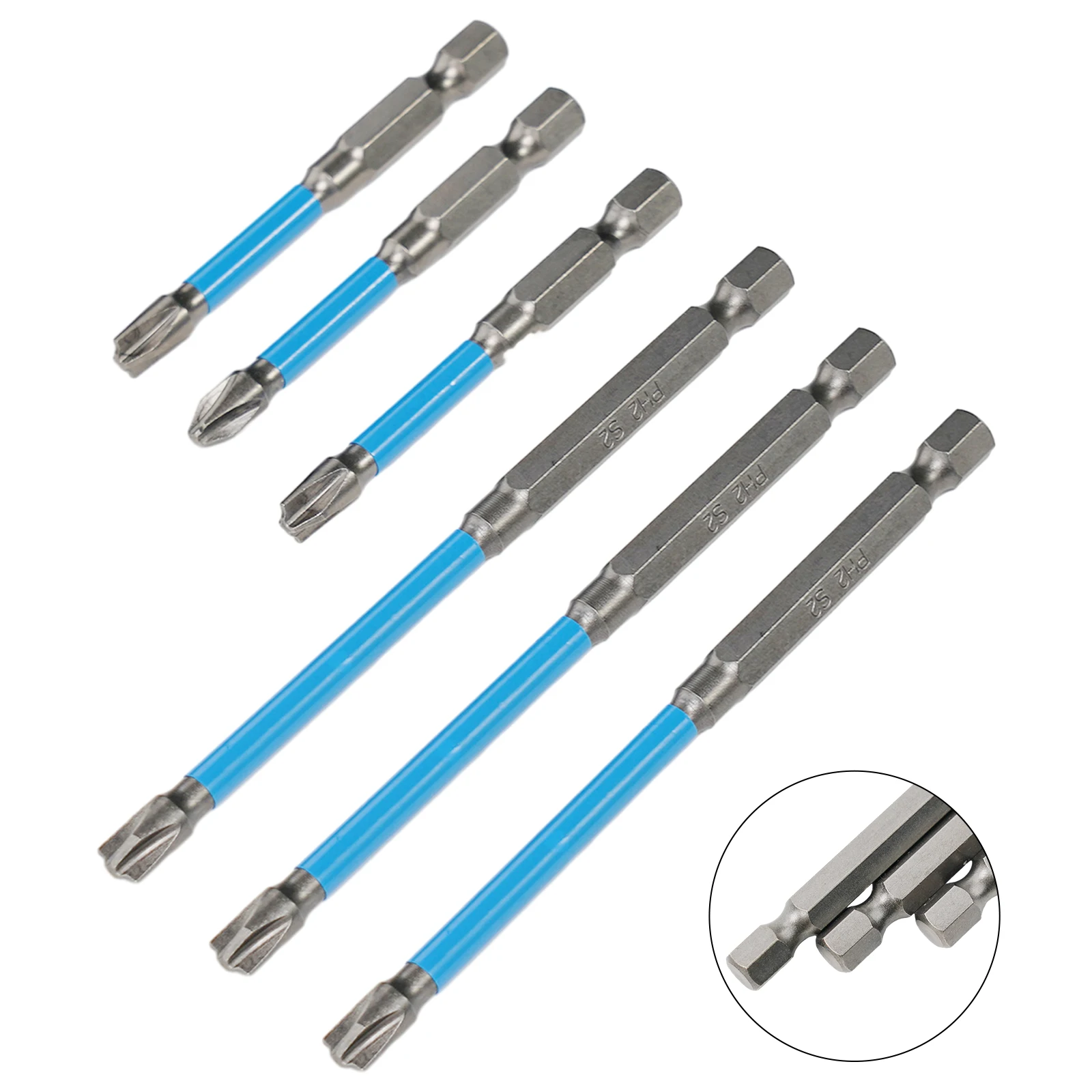 

Magnetic Screwdriver Screwdriver Bit FPH2 For Electrician Hand Tools Nutdrivers Rust Proof Slotted Special 6PC