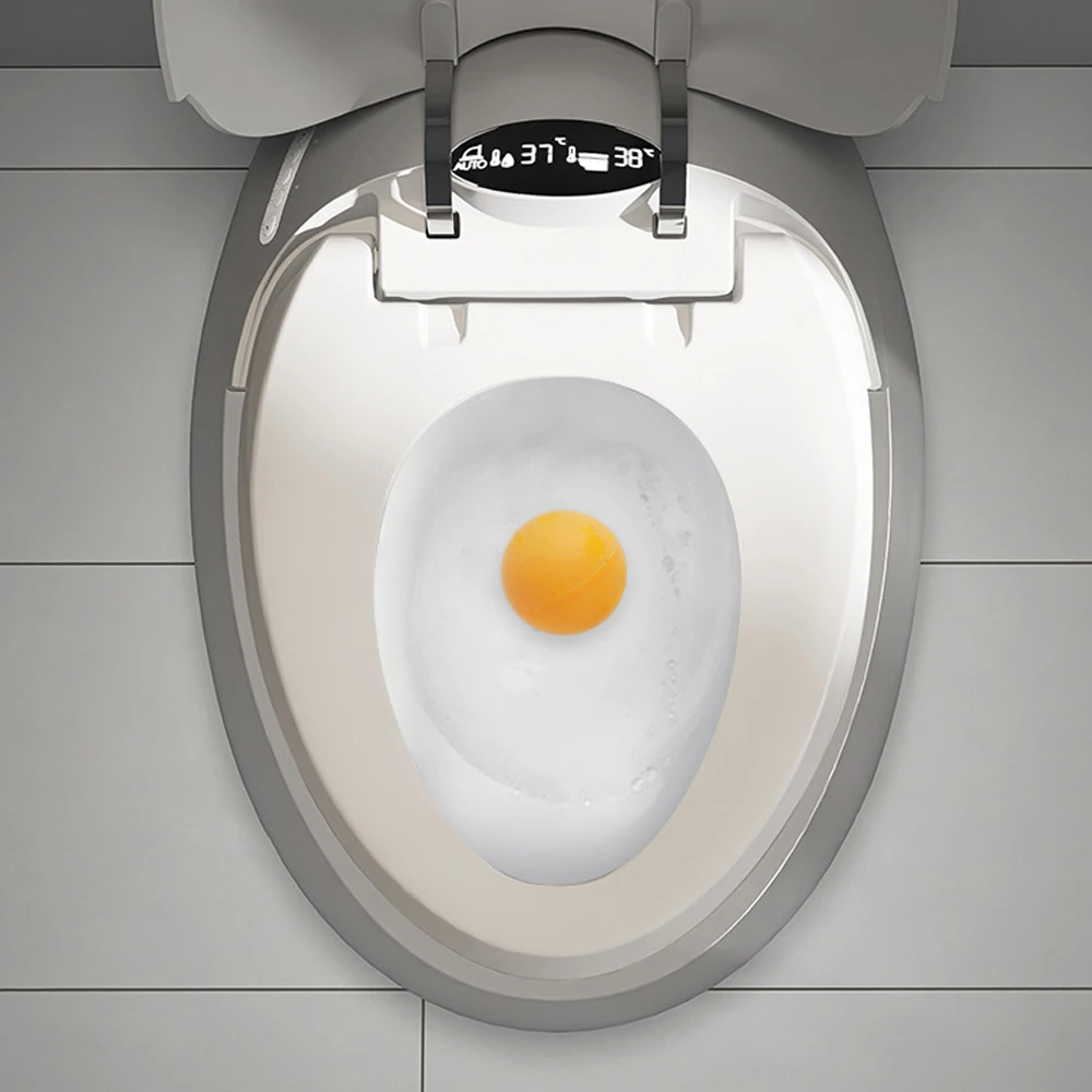 Intelligent One-Piece Egg Shape Automatic Round Smart Ceramic Toilet Bowl New Design Bathroom Sanitary Ware Set