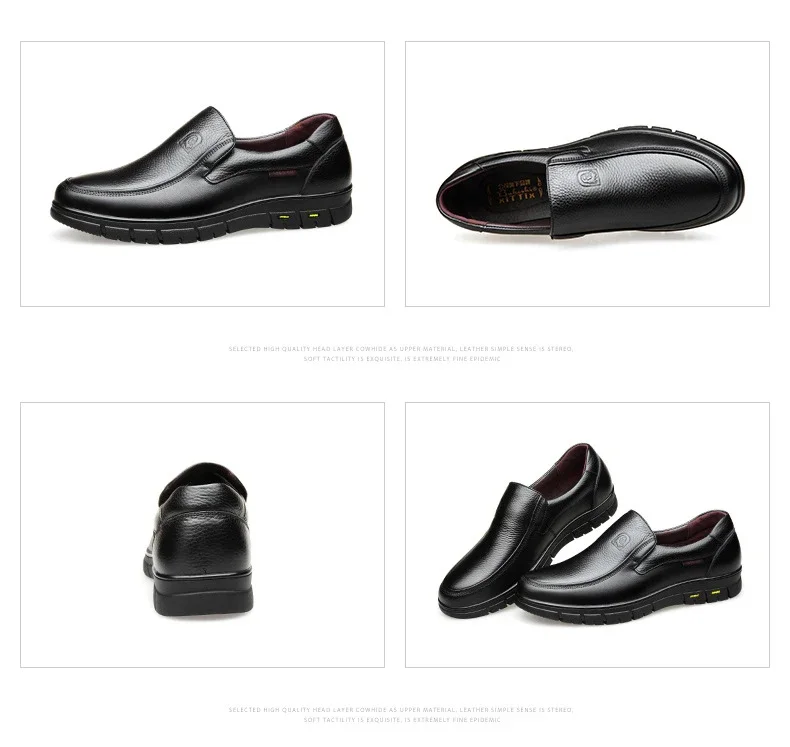 Genuine Leather Casual For Men Handmade Flat Platform Walking Shoes Outdoor Footwear Loafers Breathable Sneakers_vogvips.com