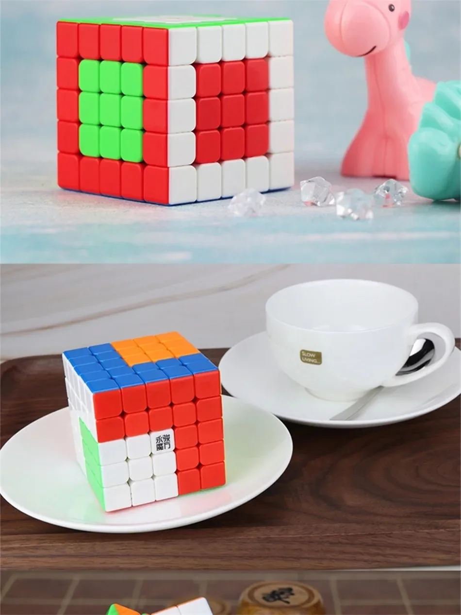 YJ Yuchuang V2M 5x5 Magnetic Magic Cube Professional  Magic Puzzle Yuchuang V2 M Yongjun 5x5 Magnets Speed Cube Educational Toys