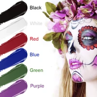 6 Colors Face Body Paint Stick Cream Eyeblack Tube Black Body Painting Blendable Sticks For Halloween Cosplay Joker Makeup 2