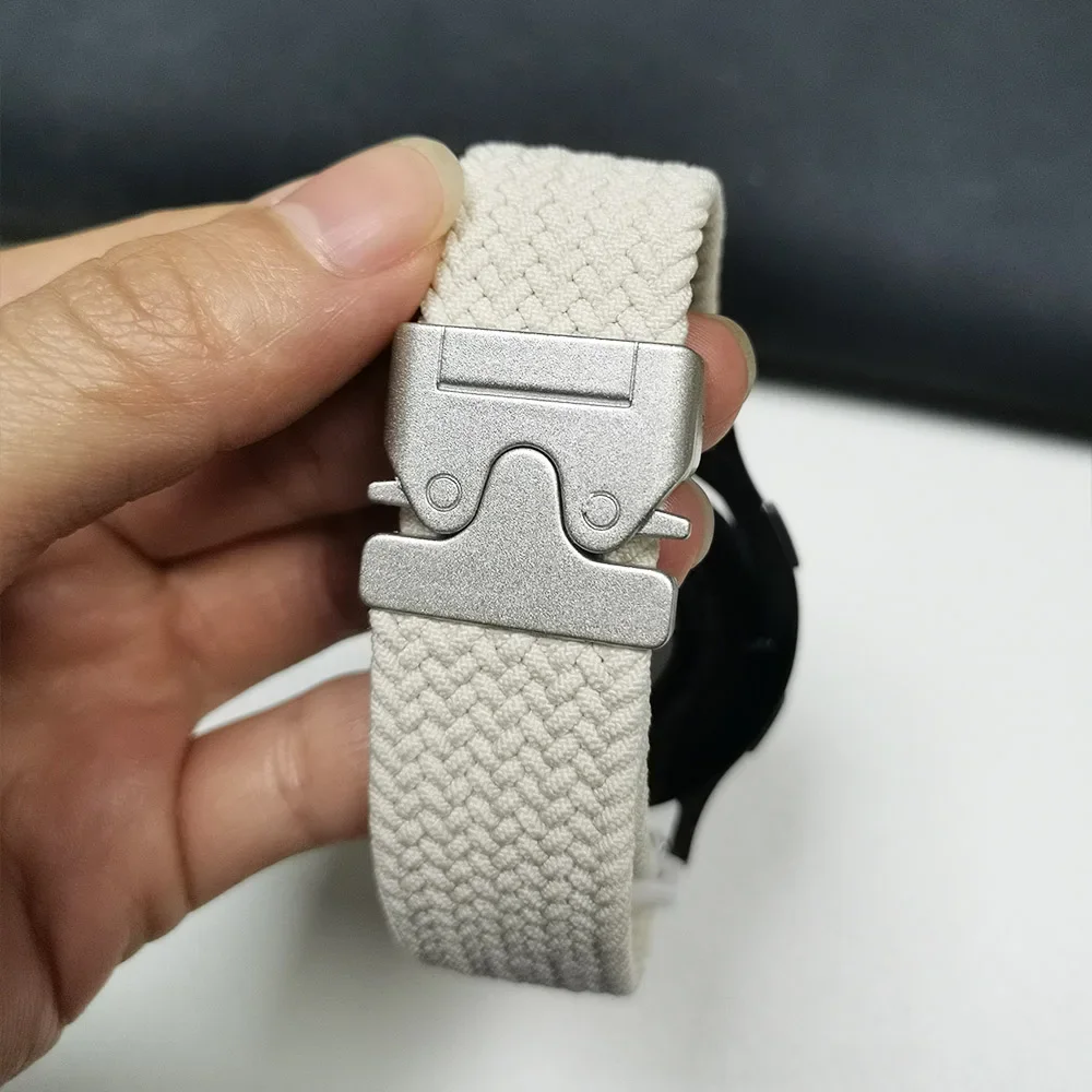 Nylon Braided Watch Strap with Parachute Buckle in 20mm and 22mm Sizes