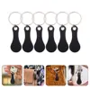 6pcs Portable Key Shopping Cart Trolley Tokens Metal Small Tokens Keychain Shopping Cart Token Pendant Trolley Tokens Solver 3