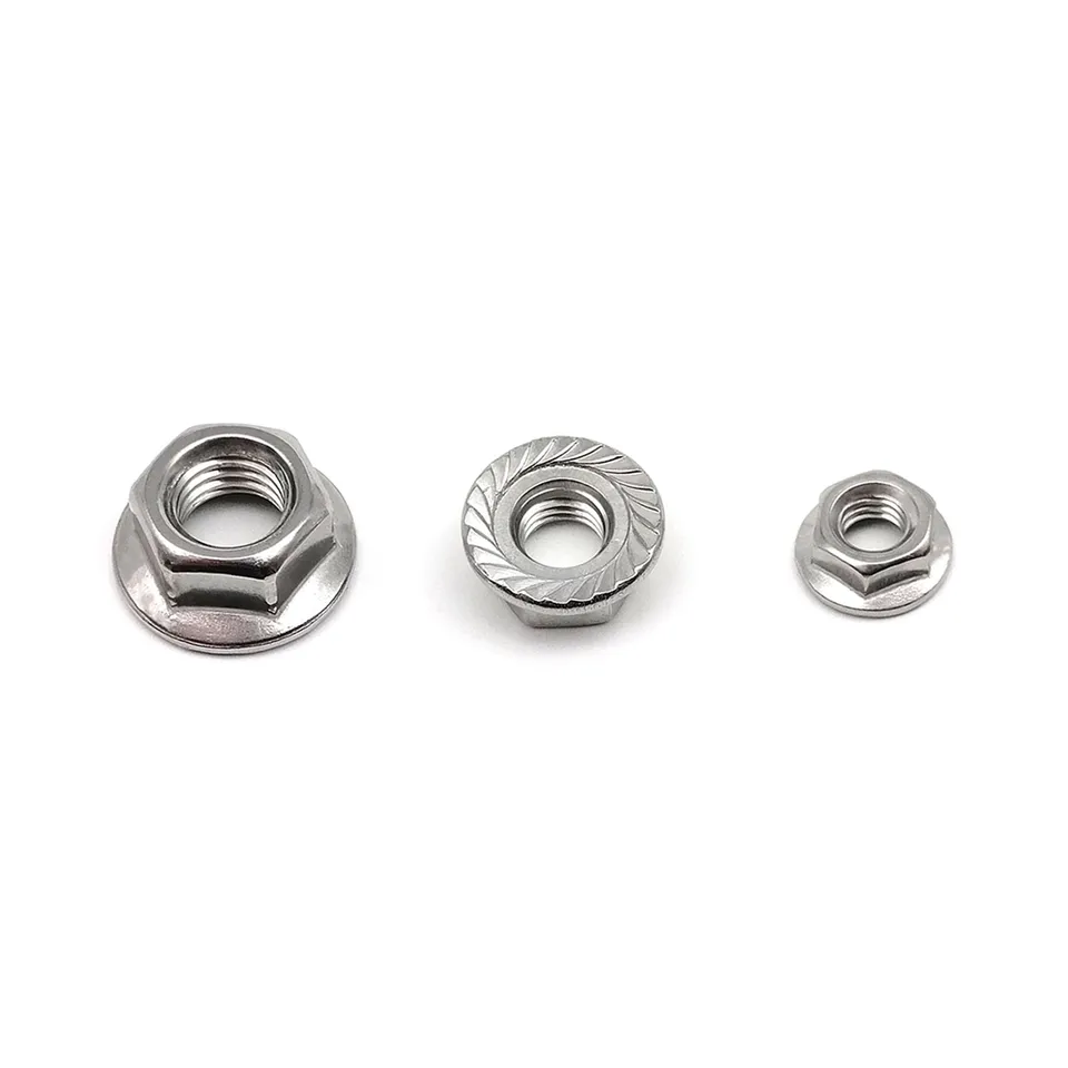 M16 Serrated Flanged Hex Nuts (DIN 6923) - Black 18-8 / 304 Stainless Steel: Accu.co.uk: Nuts