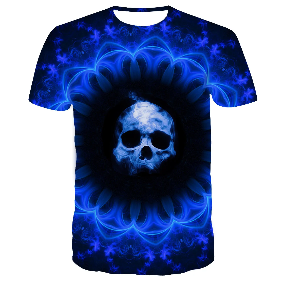 

2021 Fashion Summer Tshirt Men 2021 Skull 3D Printing Men's T-Shirt Breathable Streetwear Printing Cool Avatar T Shirt Men Tops