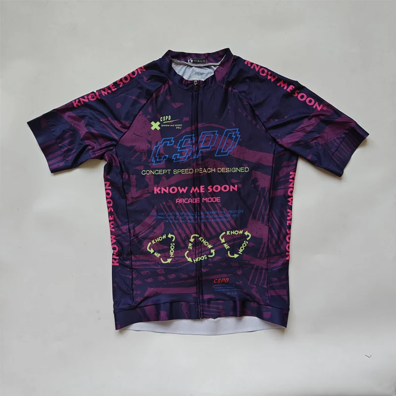 thumbnail image 1 of Maillot de ciclismo de secado rápido para hombre CSPD, ropa de ciclismo ligera y transpirable, camisetas de manga corta para bicicleta de carretera, ropa de ciclismo de verano, 1 of 4