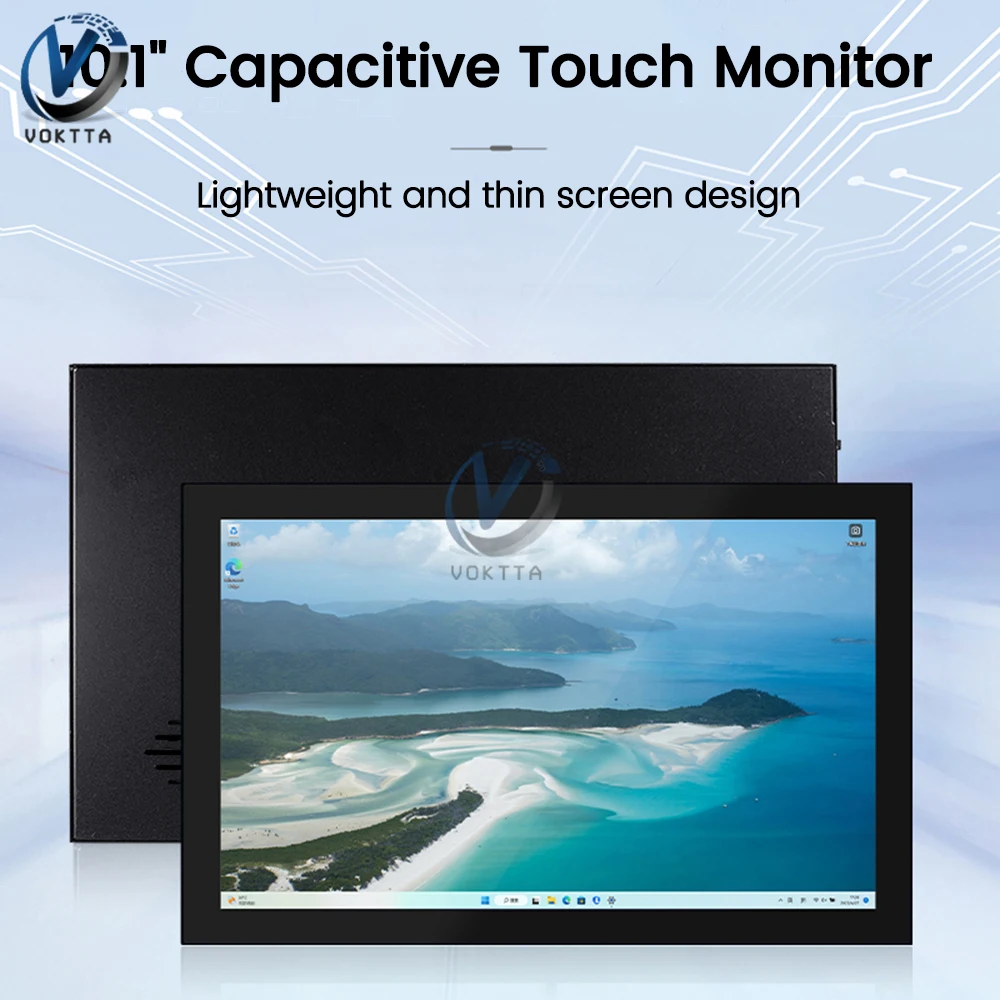 Modulo Lcd Da 10,1 Pollici 1280*800 Ips Capacitivo Touch Screen Display Pi Schermo Con Supporto Dello Speacker Monitor Per Raspberry Pi 3B /4B
